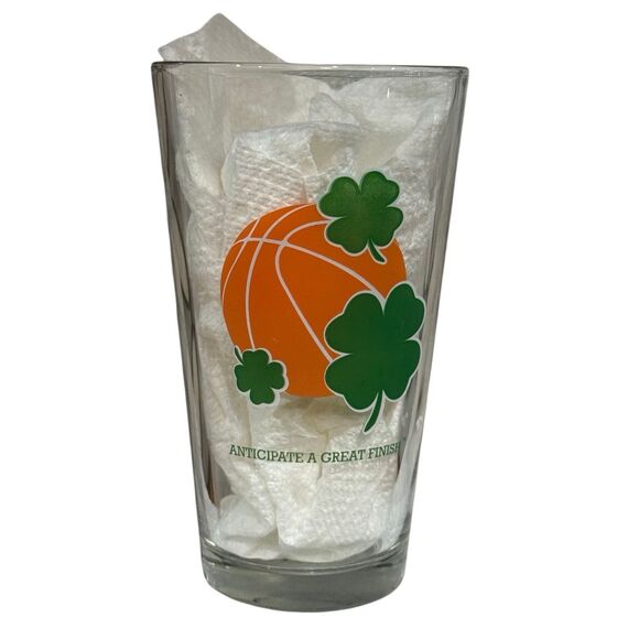 Samuel Adams Boston Lager Perfect Pint 3 Leaf Clover Beer Glass - Picture 4 of 9